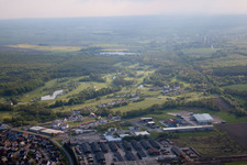 Drone recording of Golf Club Soufflenheim Baden-Baden in Soufflenheim in the state Bas-Rhin, France