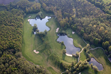 Golf Club Soufflenheim Baden-Baden in Soufflenheim in the state Bas-Rhin, France seen from a drone