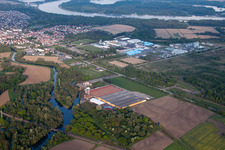 Aerial view of Dow Agrosciences in Drusenheim in the state Bas-Rhin, France