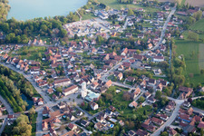 Offendorf in the state Bas-Rhin, France from the plane
