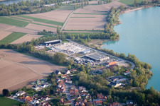 Offendorf in the state Bas-Rhin, France viewn from the air