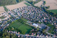 Drone recording of Offendorf in the state Bas-Rhin, France