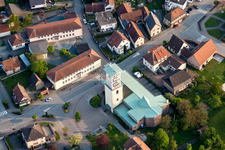 Church building in the village of in Offendorf in Grand Est, France