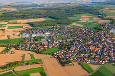 View of the town from the northwest in the district Rheinbischofsheim in Rheinau in the state Baden-Wuerttemberg, Germany