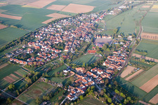 District Drusweiler in Kapellen-Drusweiler in the state Rhineland-Palatinate, Germany viewn from the air