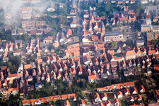 Aerial view of Center in Kandel in the state Rhineland-Palatinate, Germany
