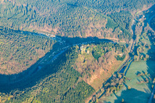 Bird's eye view of Dahn in the state Rhineland-Palatinate, Germany