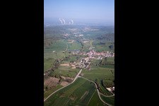 Aerial view of Buding in the state Moselle, France