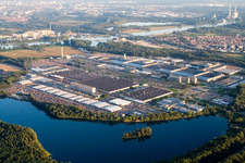 Building and production halls on the premises of Daimler AG in the district Automobilwerk Woerth in Woerth am Rhein in the state Rhineland-Palatinate, Germany