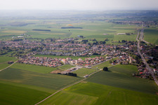 Aerial photograpy of Villers-la-Montagne in the state Meurthe et Moselle, France