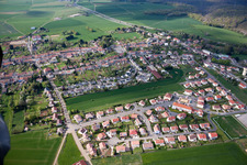 Oblique view of Villers-la-Montagne in the state Meurthe et Moselle, France