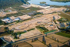 Daimler-Chrysler truck test site in the Oberwald industrial area in Wörth am Rhein in the state Rhineland-Palatinate, Germany
