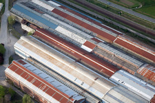 Railway depot and repair shop for maintenance and repair of trains in Blagny in Alsace-Champagne-Ardenne-Lorraine, France