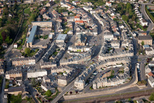 Oblique view of Carignan in the state Ardennes, France