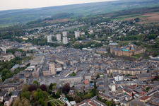 Oblique view of Sedan in the state Ardennes, France