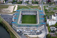 Sports facility grounds of the Arena stadium Stade Louis Dugauguez Boulevard de Lattre de Tassigny in Sedan in Alsace-Champagne-Ardenne-Lorraine, France