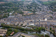 Sedan in the state Ardennes, France viewn from the air