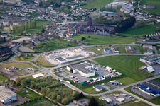 Aerial view of Vrigne-aux-Bois in the state Ardennes, France