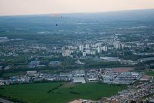 Aerial view of Villers-Semeuse in the state Ardennes, France