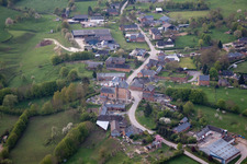 Aerial view of Saint-Algis in the state Aisne, France