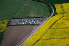 Aerial view of Grougis in the state Aisne, France