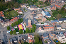 Aerial photograpy of Beaurevoir in the state Aisne, France