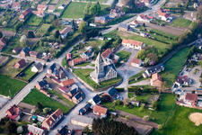 Church building Eglise de VENDHUILE in Vendhuile in Hauts-de-France, France