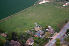 Aerial view of Avesnes-lès-Bapaume in the state Pas de Calais, France