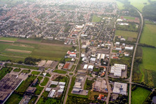 From the northeast in Offenbach an der Queich in the state Rhineland-Palatinate, Germany