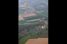 Aerial photograpy of Saint-Martin-d'Hardinghem in the state Pas de Calais, France