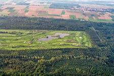 Golf Club Landgut Dreihof SÜW in Essingen in the state Rhineland-Palatinate, Germany from the plane