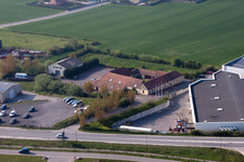 Aerial photograpy of Marquise in the state Pas de Calais, France