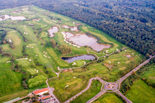 Drone recording of Golf Club Landgut Dreihof SÜW in the district Dreihof in Essingen in the state Rhineland-Palatinate, Germany