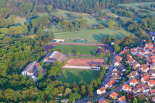 Sports fields of FV 1919 Ötigheim eV in Ötigheim in the state Baden-Wuerttemberg, Germany