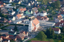 Mothern in the state Bas-Rhin, France viewn from the air