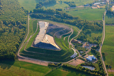 Aerial photograpy of District landfill in Berg in the state Rhineland-Palatinate, Germany