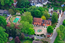 Aerial view of Villas at Parkring x Ziegelbergstr in Jockgrim in the state Rhineland-Palatinate, Germany