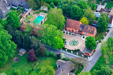 Aerial photograpy of Villas at Parkring x Ziegelbergstr in Jockgrim in the state Rhineland-Palatinate, Germany
