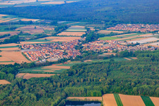 Village view from the east in Kuhardt in the state Rhineland-Palatinate, Germany