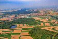 Village view from the east in Kuhardt in the state Rhineland-Palatinate, Germany