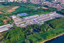 Rheinspan GmbH & Co. KG in Germersheim in the state Rhineland-Palatinate, Germany from above