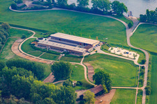 Restaurant and riding stable Kollerinsel in Brühl in the state Baden-Wuerttemberg, Germany