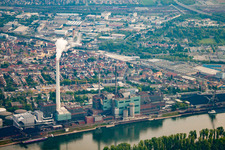 GKM in the district Neckarau in Mannheim in the state Baden-Wuerttemberg, Germany out of the air