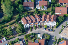 Villas in residential area of single-family settlement on den Tongruben in Rheinzabern in the state Rhineland-Palatinate, Germany