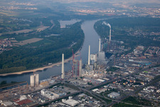 Bird's eye view of GKM in the district Neckarau in Mannheim in the state Baden-Wuerttemberg, Germany