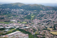 Aerial photograpy of Madresfield in the state England, Great Britain