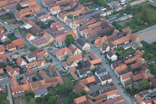 Oblique view of Erlenbach bei Kandel in the state Rhineland-Palatinate, Germany