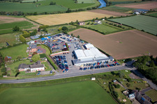 Edwards Hyundai Baynhall Garage 19 Main Road Kempsey Worcester, Worcestershire in Draycott in the state England, Great Britain from above