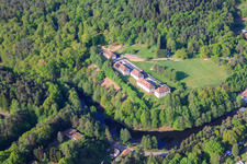 Oblique view of Altschloßstraße 2-8 in Eppenbrunn in the state Rhineland-Palatinate, Germany