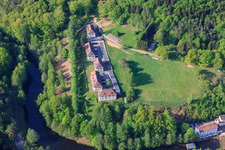 Altschloßstraße 2-8 in Eppenbrunn in the state Rhineland-Palatinate, Germany from above